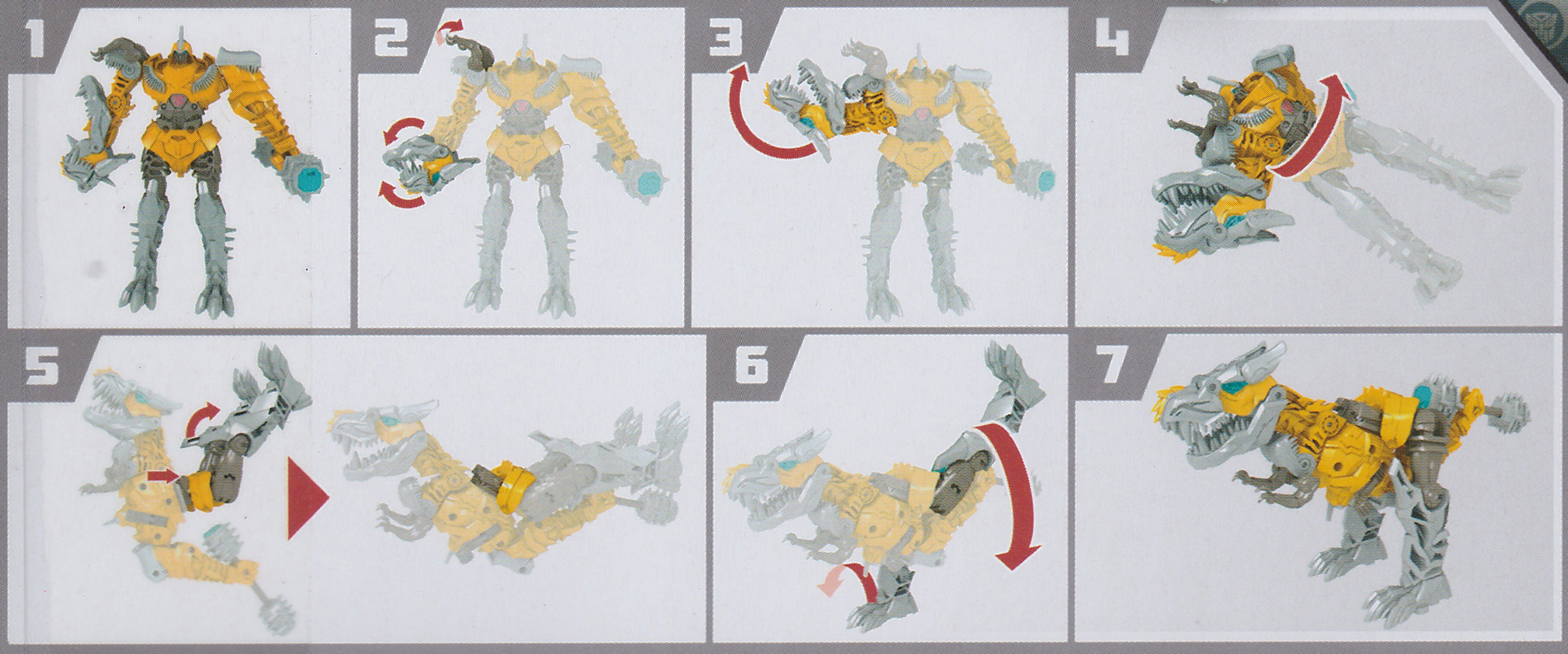 Power Attackers Grimlock (Spinning Mace!) (Transformers, Movie Age of